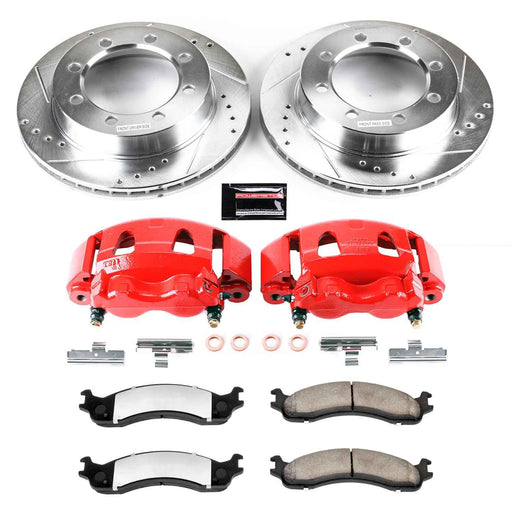 PowerStop Z36 Truck and Tow Brake Upgrade Kits with Calipers for 1995-1999 F-250, 1997 F-250 HD, 1995-1997 F-350 - KC5089-36 PowerStop Autoparts