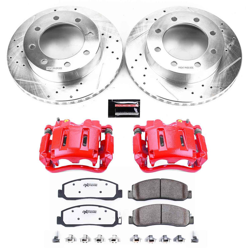 PowerStop Z36 Truck and Tow Brake Upgrade Kits with Calipers for 2009-2011 F-250 SUPER DUTY, 2010-2011 F-350 SUPER DUTY - KC5412-36 PowerStop Autoparts