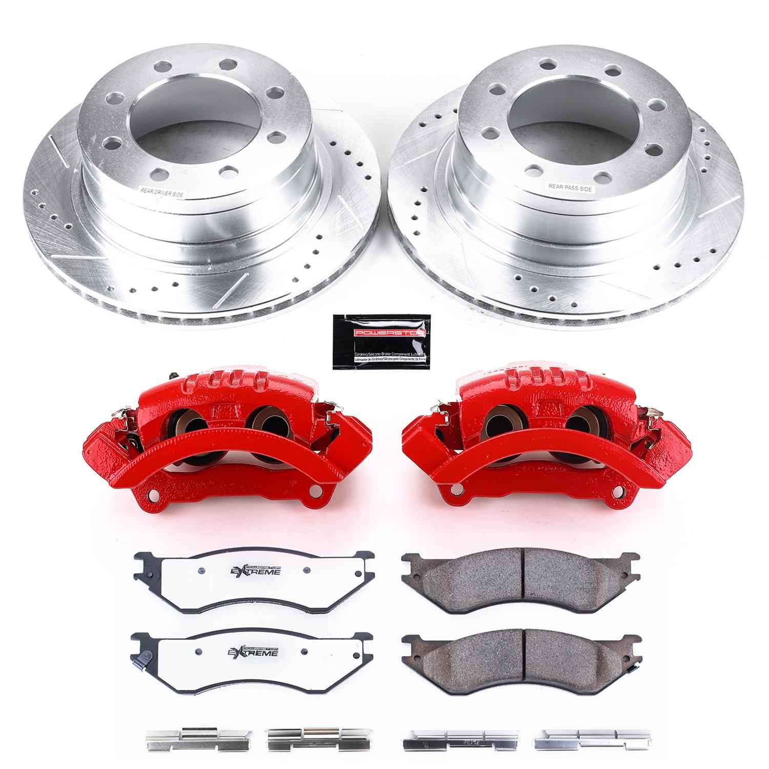 PowerStop Z36 Truck and Tow Brake Upgrade Kits with Calipers for 2003-2008 RAM 3500, RAM 2500, 2006-2008 RAM 1500 - KC5490-36