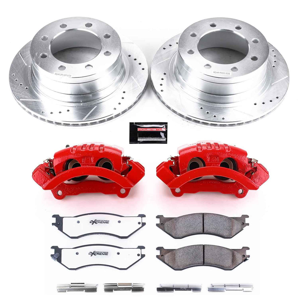 PowerStop Z36 Truck and Tow Brake Upgrade Kits with Calipers for 2003-2008 RAM 3500, RAM 2500, 2006-2008 RAM 1500 - KC5490-36