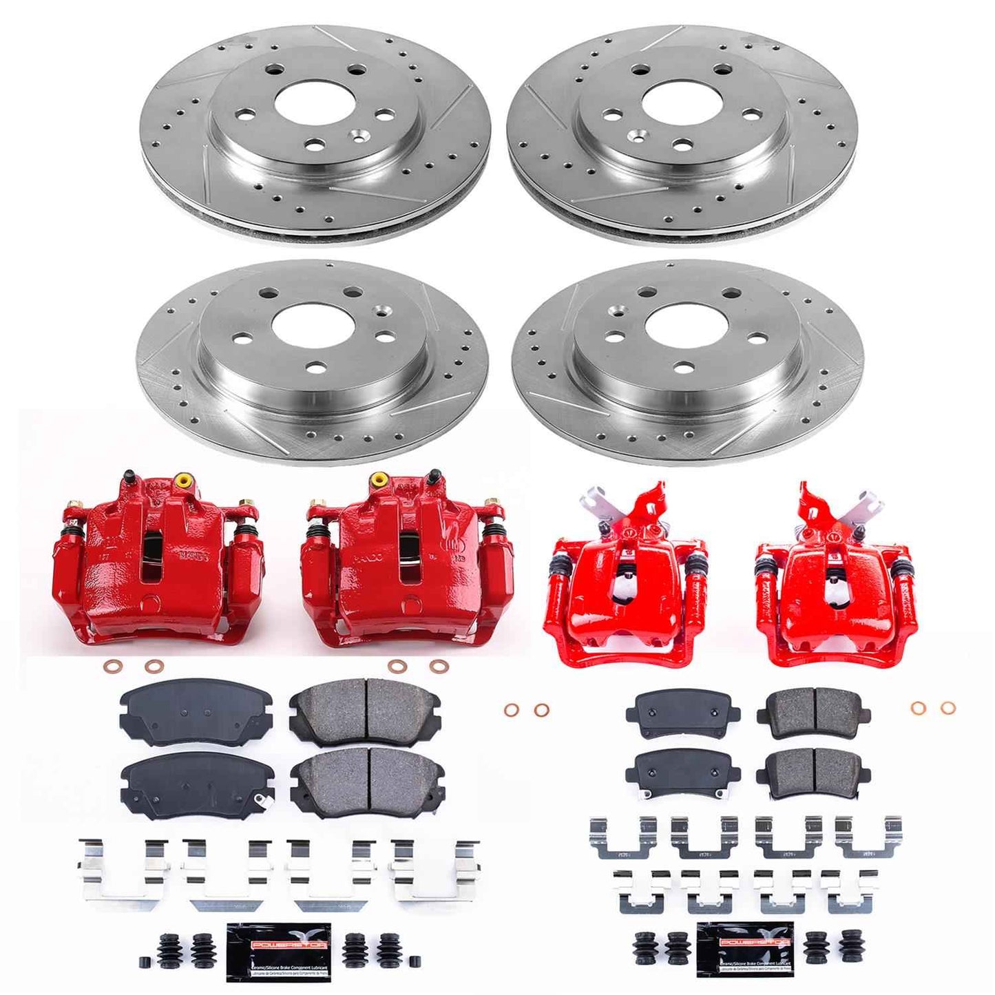 PowerStop Z23 Evolution Sport Brake Upgrade Kits with Calipers KC5523