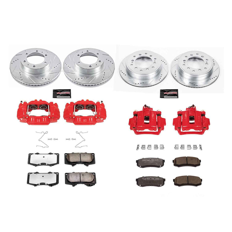 PowerStop Z36 Truck and Tow Brake Upgrade Kits with Calipers for 2010-2014 FJ CRUISER - KC5805-36 PowerStop Autoparts