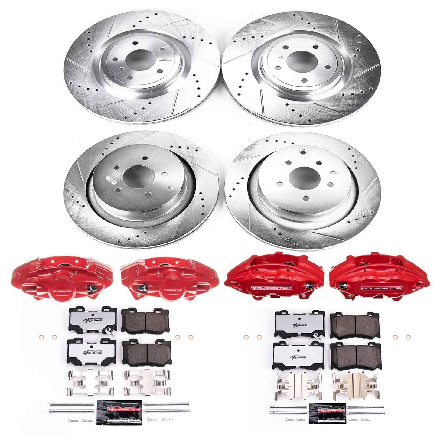 PowerStop Z26 Street Warrior Brake Upgrade Kits with Calipers KC5823-26