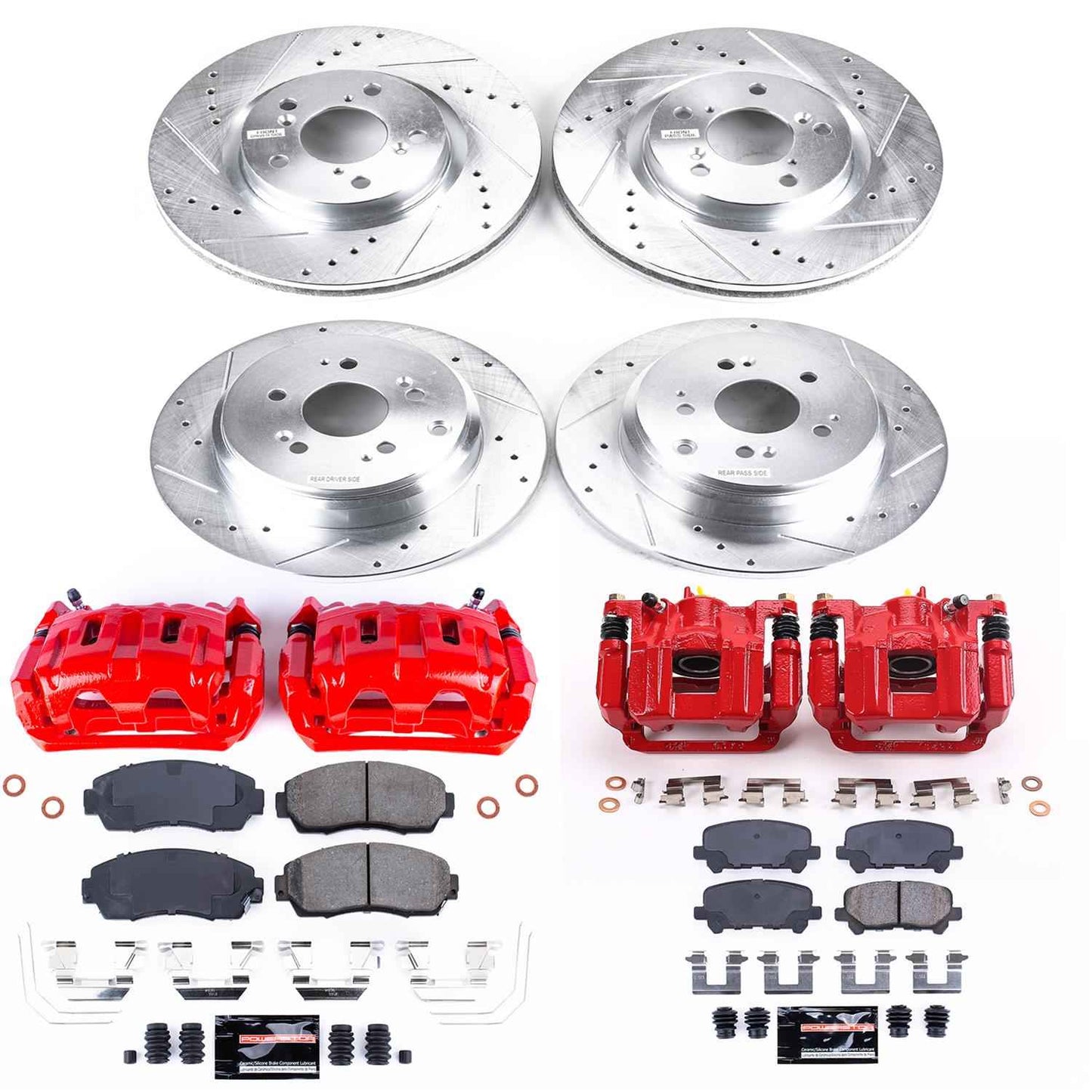 PowerStop Z23 Evolution Sport Brake Upgrade Kits with Calipers for 2011-2014 ODYSSEY - KC5858