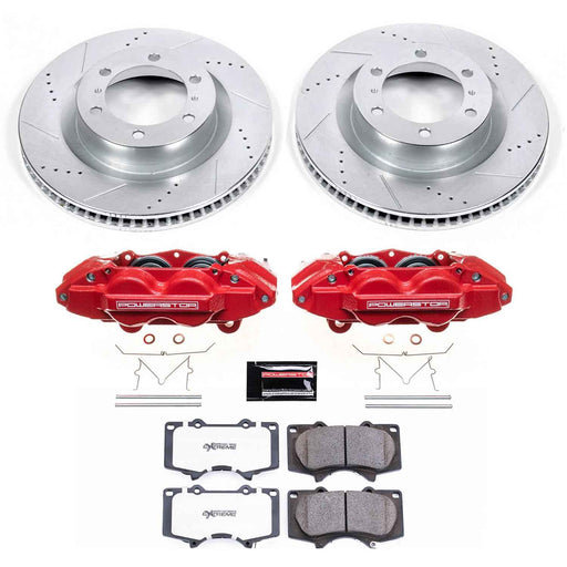 PowerStop Z36 Truck and Tow Brake Upgrade Kits with Calipers for 2010-2015 4RUNNER, GX460 - KC5873-36 PowerStop Autoparts
