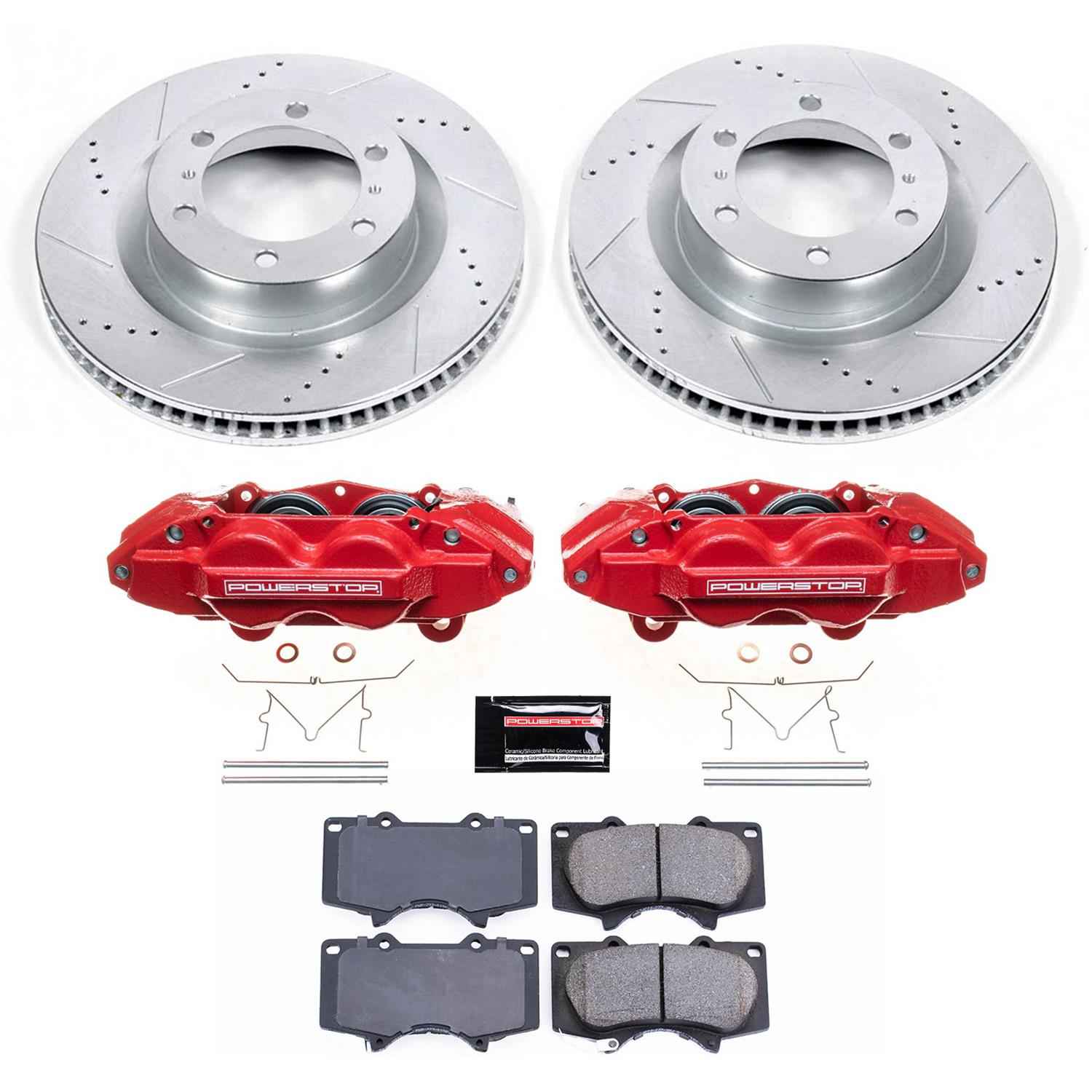 PowerStop Z23 Evolution Sport Brake Upgrade Kits with Calipers for 2010-2015 4RUNNER, GX460 - KC5873