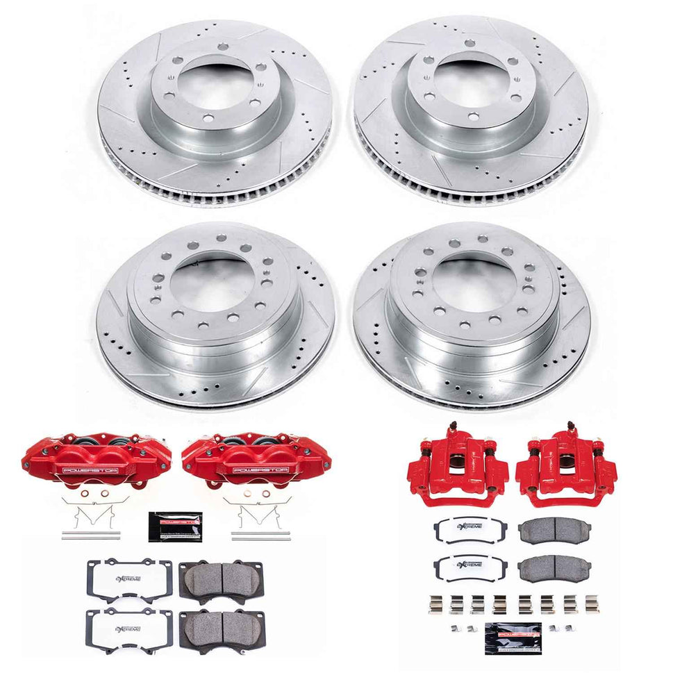 PowerStop Z36 Truck and Tow Brake Upgrade Kits with Calipers for 2010-2015 4RUNNER, GX460 - KC5874-36