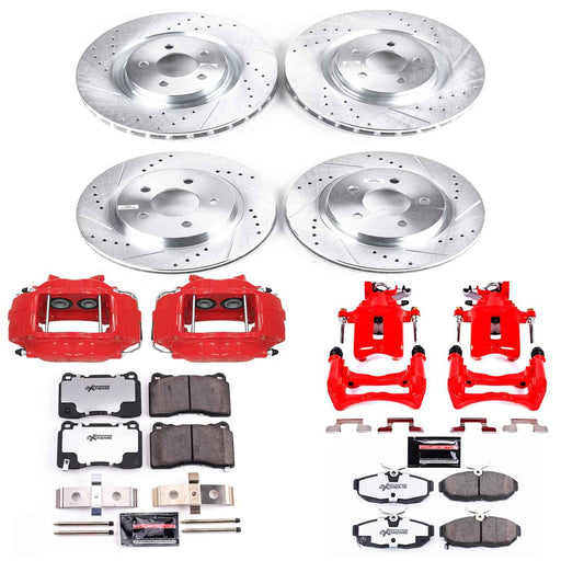 PowerStop Z26 Street Warrior Brake Upgrade Kits with Calipers for 2012 MUSTANG - KC5942-26 PowerStop Autoparts