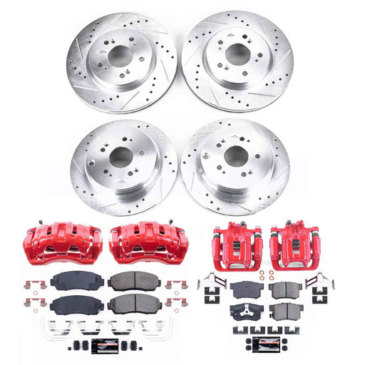 PowerStop Z23 Evolution Sport Brake Upgrade Kits with Calipers for 2012-2016 CR-V - KC6305 PowerStop Autoparts