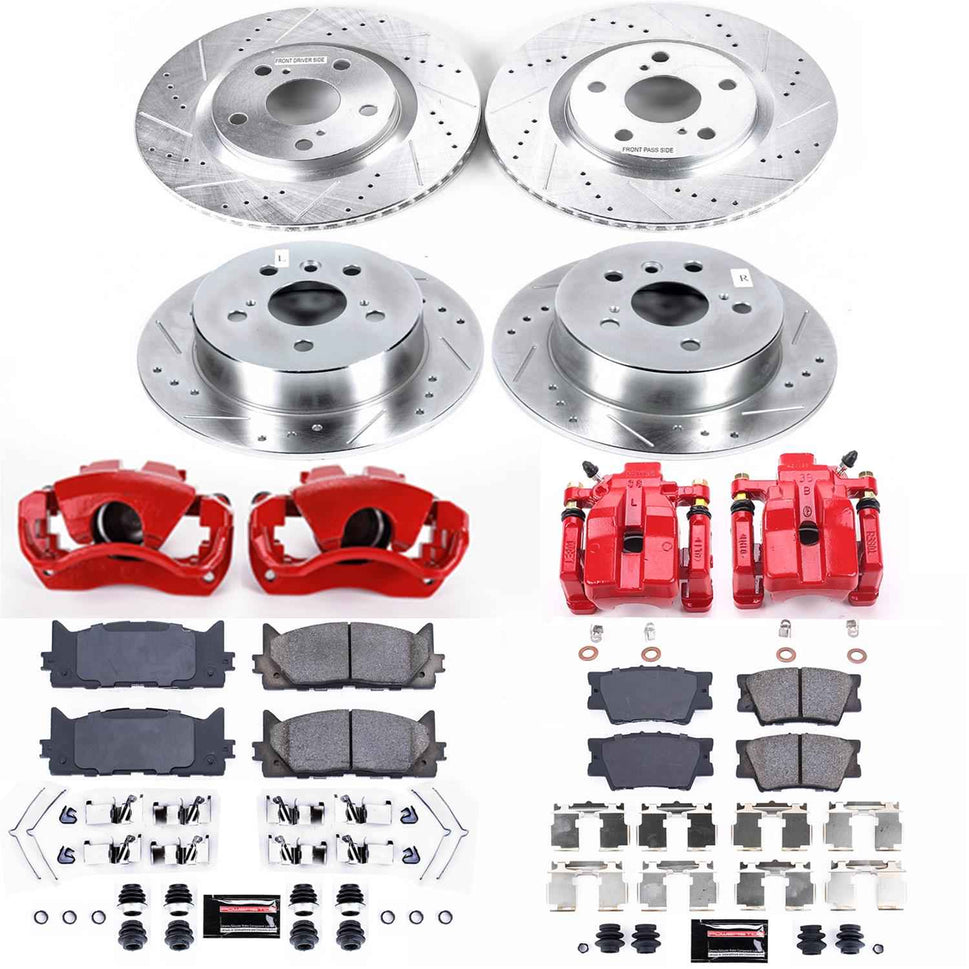 PowerStop Z23 Evolution Sport Brake Upgrade Kits with Calipers KC6480