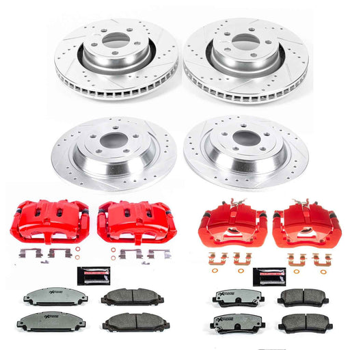PowerStop Z26 Street Warrior Brake Upgrade Kits with Calipers for 2015-2019 MUSTANG - KC6808-26 PowerStop Autoparts