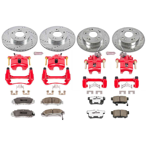 PowerStop Z26 Street Warrior Brake Upgrade Kits with Calipers for 1997-2001 PRELUDE - KC706-26 PowerStop Autoparts