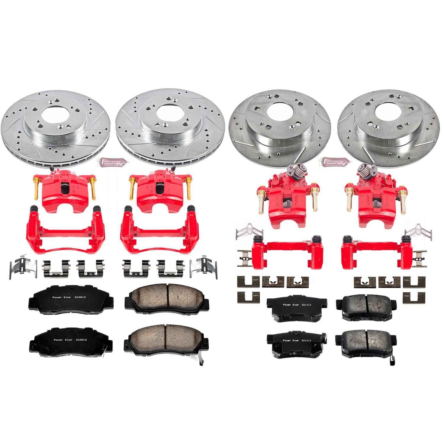 PowerStop Z23 Evolution Sport Brake Upgrade Kits with Calipers for 1997-2001 PRELUDE - KC706