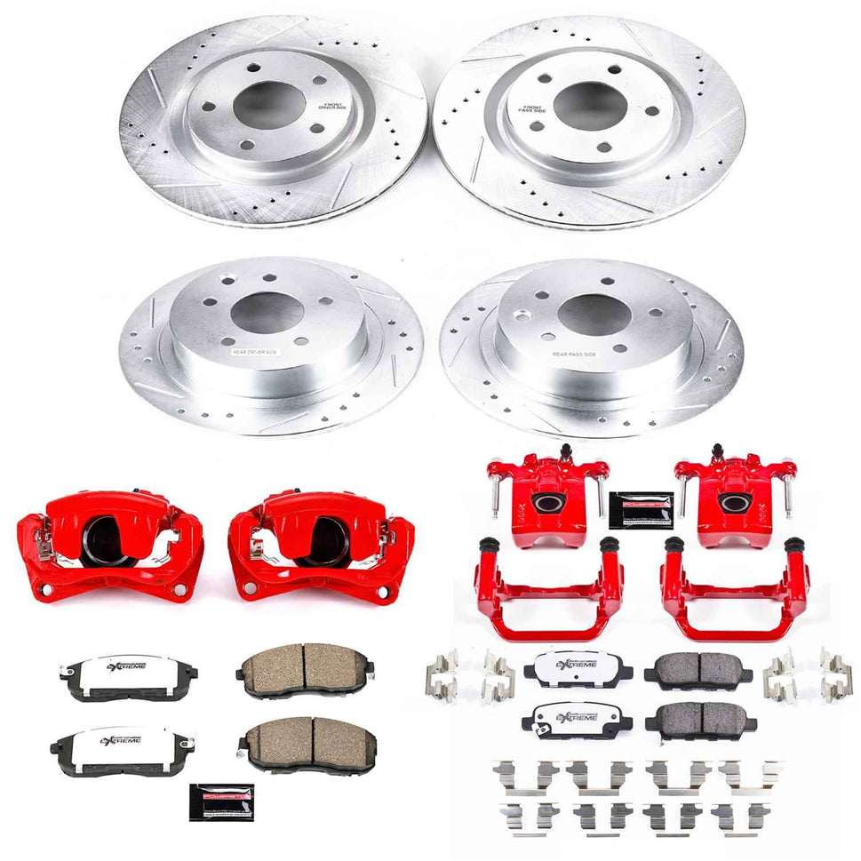 PowerStop Z26 Street Warrior Brake Upgrade Kits with Calipers for 2007-2010 ALTIMA - KC7865-26