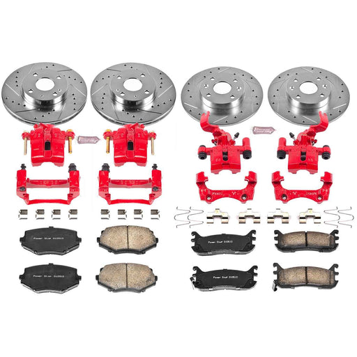 PowerStop Z23 Evolution Sport Brake Upgrade Kits with Calipers for 1994-2005 MIATA - KC794 PowerStop Autoparts