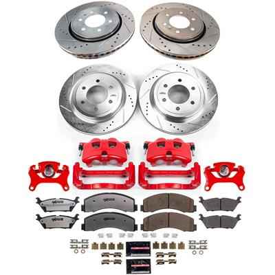 PowerStop Z36 Truck and Tow Brake Upgrade Kits with Calipers for 2018-2020 F-150 - KC8026-36 PowerStop Autoparts