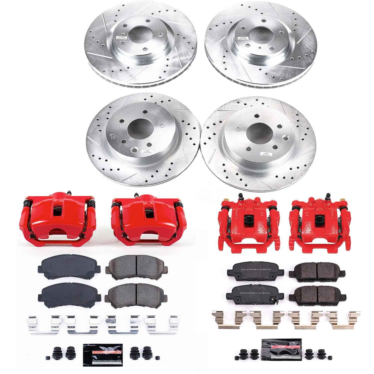 PowerStop Z23 Evolution Sport Brake Upgrade Kits with Calipers for 2016-2020 MAXIMA - KC8059