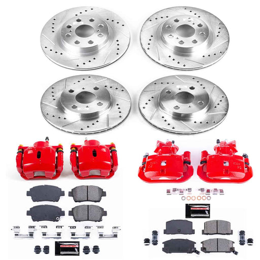 PowerStop Z23 Evolution Sport Brake Upgrade Kits with Calipers for 2000-2002 MR2 SPYDER - KC822 PowerStop Autoparts