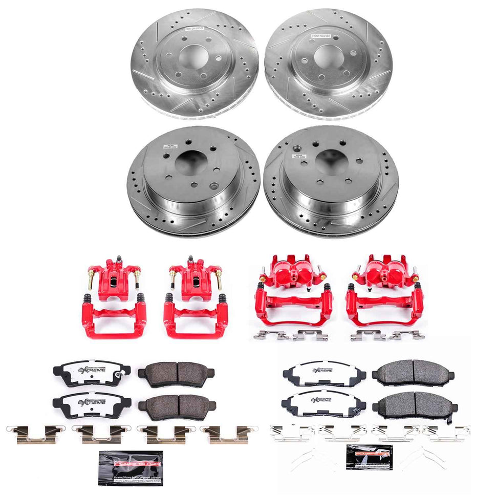 PowerStop Z36 Truck and Tow Brake Upgrade Kits with Calipers for 2016-2024 FRONTIER - KC8358-36