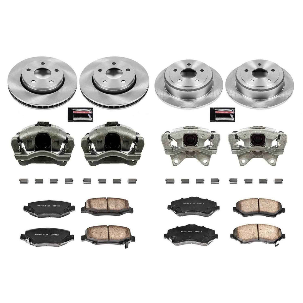 PowerStop Z17 Evolution Plus Stock Replacement Brake Kits with Calipers for 2007-2017 WRANGLER, 2018 WRANGLER JK - KCOE2798