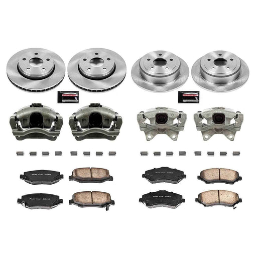 PowerStop Z17 Evolution Plus Stock Replacement Brake Kits with Calipers for 2007-2017 WRANGLER, 2018 WRANGLER JK - KCOE2798 PowerStop Autoparts