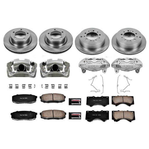 PowerStop Z17 Evolution Plus Stock Replacement Brake Kits with Calipers for 2008-2015 SEQUOIA, 2007-2015 TUNDRA - KCOE2813A PowerStop Autoparts