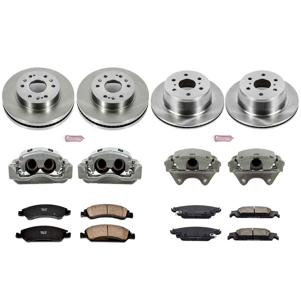 PowerStop Z17 Evolution Plus Stock Replacement Brake Kits with Calipers KCOE6560