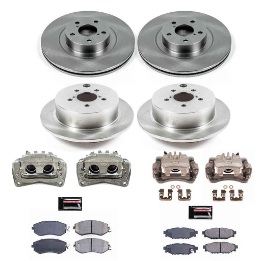 PowerStop Z17 Evolution Plus Stock Replacement Brake Kits with Calipers for 2016-2017 CROSSTREK, 2014-2018 FORESTER, 2013-2015 XV CROSSTREK - KCOE6762 PowerStop Autoparts