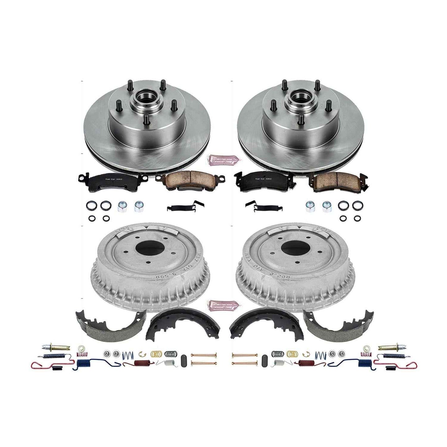 PowerStop Autospecialty Stock Replacement Disc and Drum Brake Kits KOE15022DK