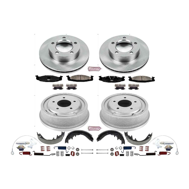 PowerStop Autospecialty Stock Replacement Disc and Drum Brake Kits for 1994-1996 F-150 - KOE15093DK PowerStop Autoparts