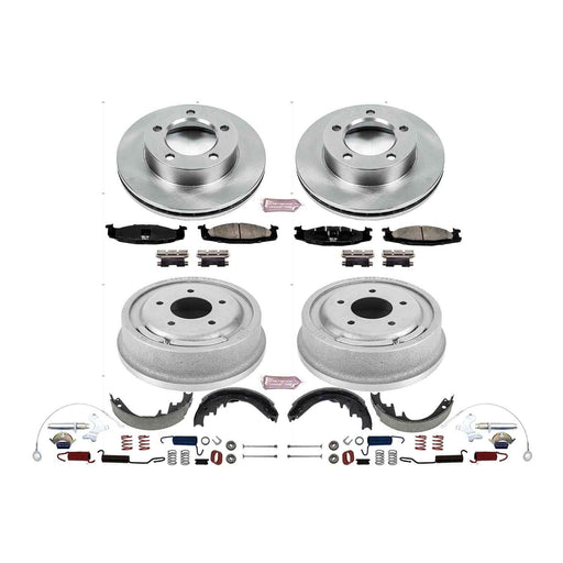 PowerStop Autospecialty Stock Replacement Disc and Drum Brake Kits for 1994-1996 F-150 - KOE15093DK PowerStop Autoparts