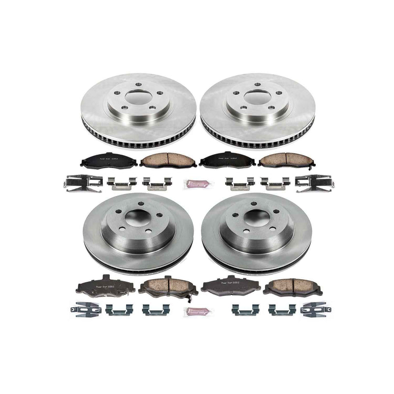 PowerStop Z17 Evolution Plus Stock Replacement Brake Kits for 1998-2002 CAMARO, FIREBIRD - KOE1548 PowerStop Autoparts