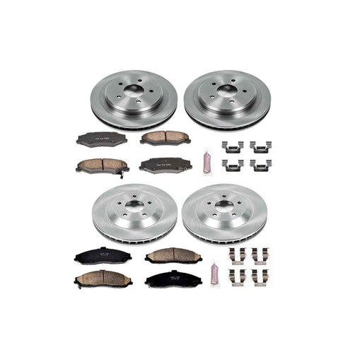 PowerStop Z17 Evolution Plus Stock Replacement Brake Kits for 1997-2004 CORVETTE, 2004-2009 XLR - KOE1560 PowerStop Autoparts
