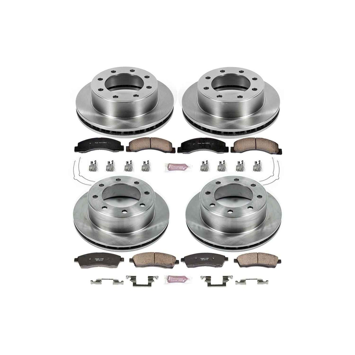 PowerStop Z17 Evolution Plus Stock Replacement Brake Kits for 1999-2004 F-350 SUPER DUTY, F-250 SUPER DUTY, 2000-2005 EXCURSION - KOE1906