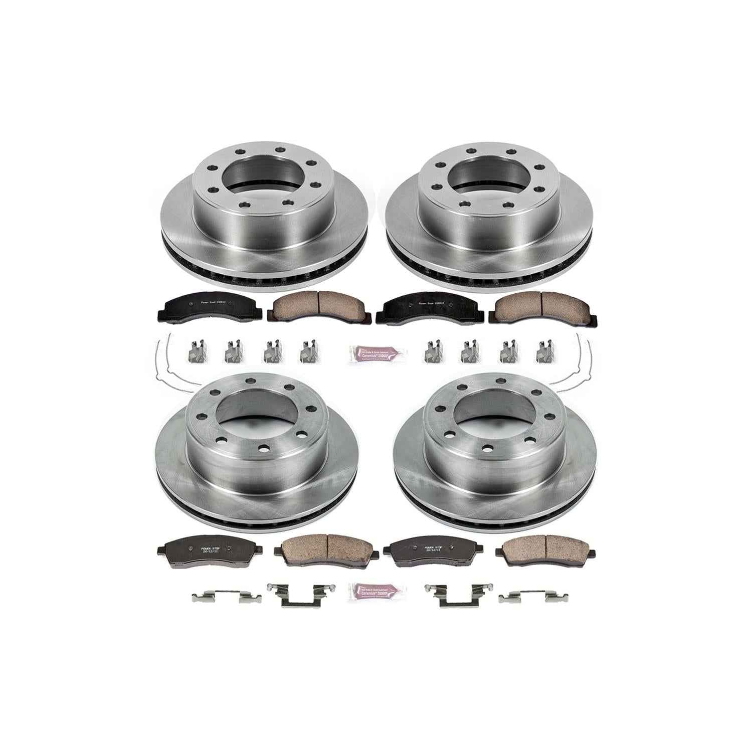 PowerStop Z17 Evolution Plus Stock Replacement Brake Kits for 1999-2004 F-350 SUPER DUTY, F-250 SUPER DUTY, 2000-2005 EXCURSION - KOE1906