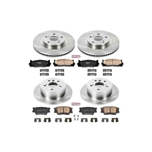 PowerStop Z17 Evolution Plus Stock Replacement Brake Kits for 2008-2012 AVALON, 2007-2011 CAMRY, 2007-2012 ES350 - KOE2822 PowerStop Autoparts