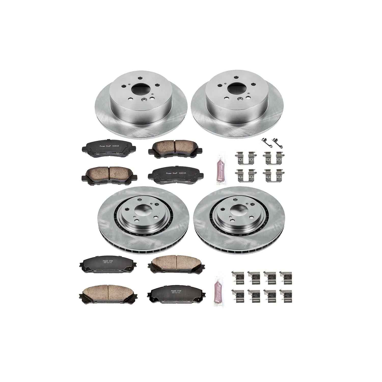 PowerStop Z17 Evolution Plus Stock Replacement Brake Kits for 2008-2013 HIGHLANDER - KOE4129