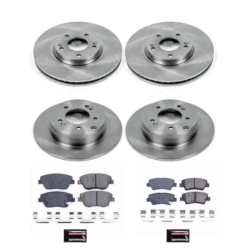PowerStop Z17 Evolution Plus Stock Replacement Brake Kits for 2011-2016 OPTIMA, 2011-2015 SONATA - KOE5376 PowerStop Autoparts
