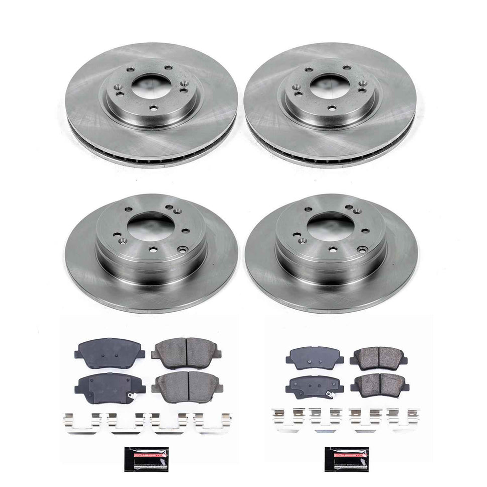 PowerStop Z17 Evolution Plus Stock Replacement Brake Kits for 2011-2016 OPTIMA, 2011-2015 SONATA - KOE5376