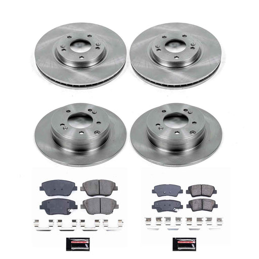 PowerStop Z17 Evolution Plus Stock Replacement Brake Kits for 2011-2016 OPTIMA, 2011-2015 SONATA - KOE5376 PowerStop Autoparts