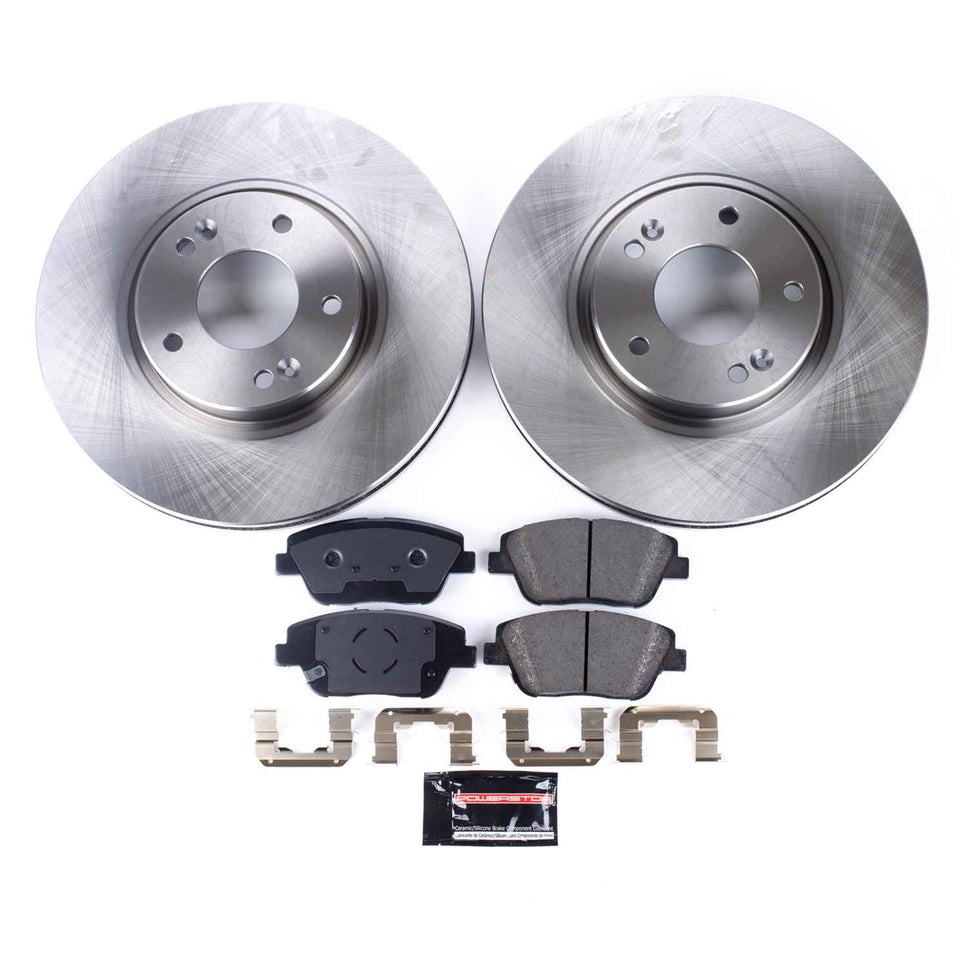 PowerStop Z17 Evolution Plus Stock Replacement Brake Kits for 2011-2016 OPTIMA, 2011-2015 SONATA - KOE5377