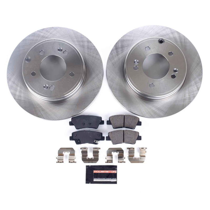 PowerStop Z17 Evolution Plus Stock Replacement Brake Kits for 2012-2017 AZERA, 2011-2016 OPTIMA, 2011-2015 SONATA - KOE5381 PowerStop Autoparts