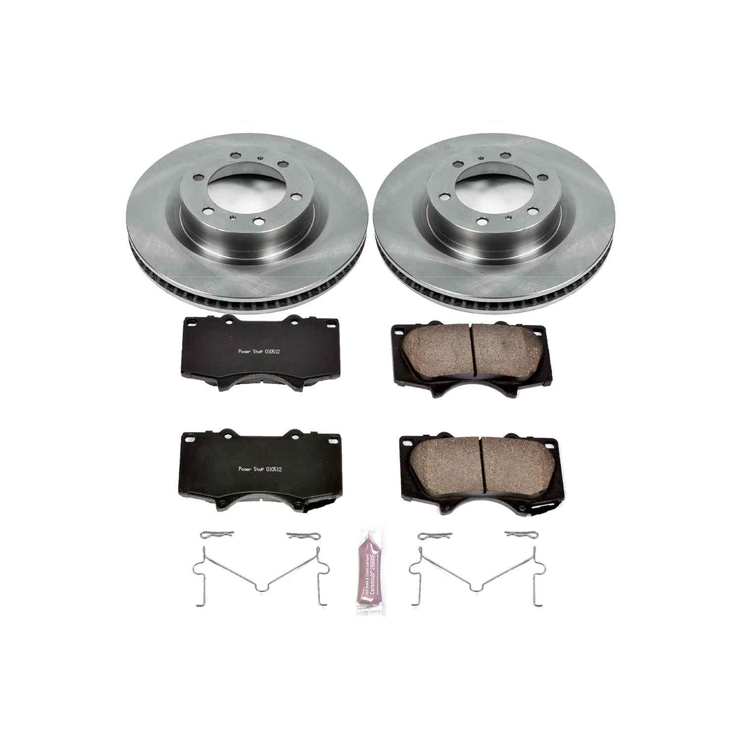 PowerStop Z17 Evolution Plus Stock Replacement Brake Kits for 2010-2024 4RUNNER, 2010-2023 GX460 - KOE5873