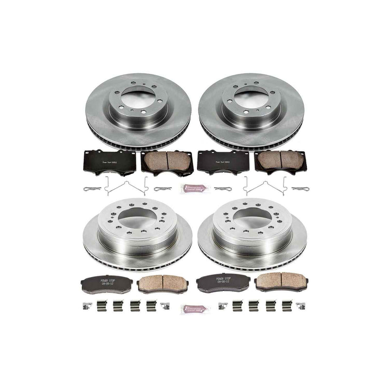 PowerStop Z17 Evolution Plus Stock Replacement Brake Kits for 2010-2024 4RUNNER, 2010-2023 GX460 - KOE5874 PowerStop Autoparts