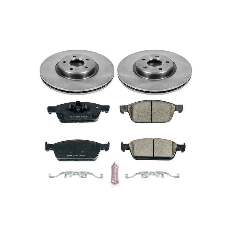 PowerStop Z17 Evolution Plus Stock Replacement Brake Kits for 2013-2017 ESCAPE, 2014-2018 TRANSIT CONNECT - KOE6349 PowerStop Autoparts