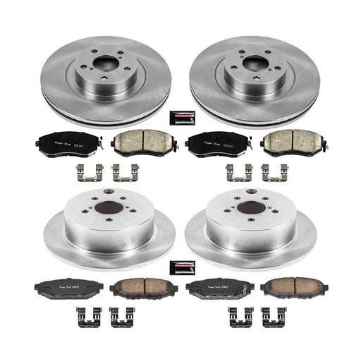 PowerStop Z17 Evolution Plus Stock Replacement Brake Kits for 2016-2017 CROSSTREK, 2014-2018 FORESTER, 2013-2015 XV CROSSTREK - KOE6762 PowerStop Autoparts