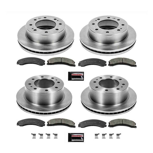 PowerStop Z17 Evolution Plus Stock Replacement Brake Kits for 2015-2019 SIERRA 2500 HD, SILVERADO 2500 HD, 2016-2019 SUBURBAN 3500 HD - KOE6992 PowerStop Autoparts