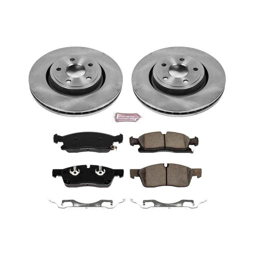 PowerStop Z17 Evolution Plus Stock Replacement Brake Kits for 2021-2024 DURANGO, 2016-2021 GRAND CHEROKEE, 2022 GRAND CHEROKEE WK - KOE7133 PowerStop Autoparts