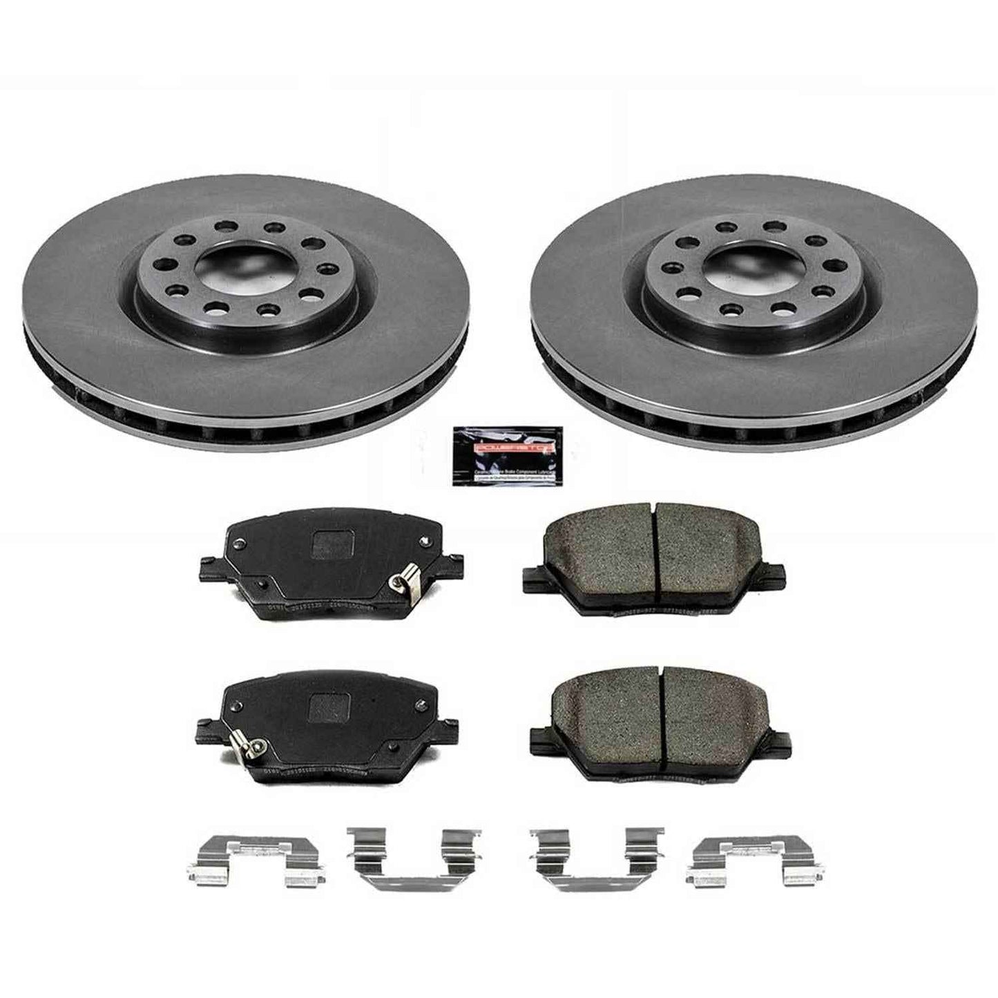 PowerStop Z17 Evolution Plus Stock Replacement Brake Kits for 2016-2021 500X, 2017-2022 COMPASS, 2015-2023 RENEGADE - KOE7299