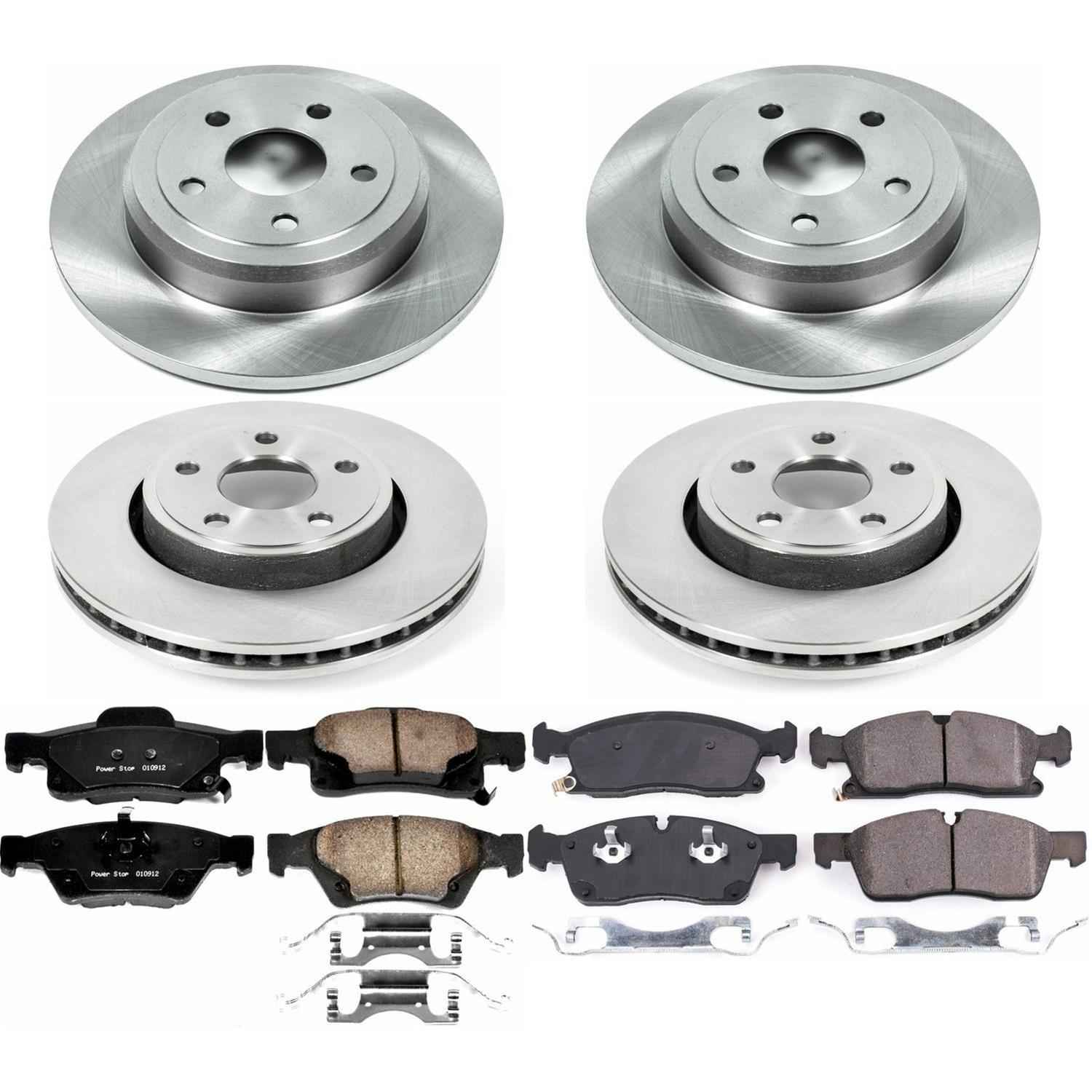 PowerStop Z17 Evolution Plus Stock Replacement Brake Kits for 2017-2020 GRAND CHEROKEE - KOE7413